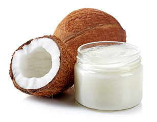 coconut oil and fresh coconuts