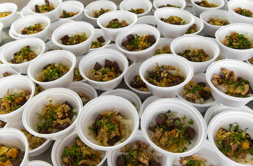 Many paste of rice flour