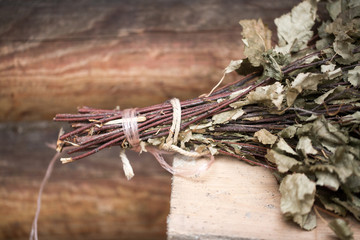 Broom for baths, birch