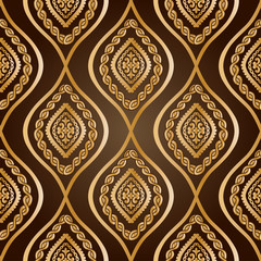 Gold damask