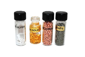 Samples of raw precious metals