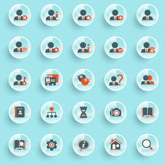 Set of web icons for business, e-commerce, marketing.