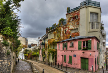 Panele Szklane  Zabytkowa dzielnica Montmartre w Paryżu, Francja