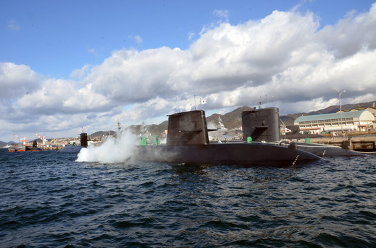 Submarines of the Japan's Navy (JMSDF), Kure, Hiroshima, Japan