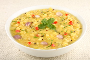 Curry lentils.