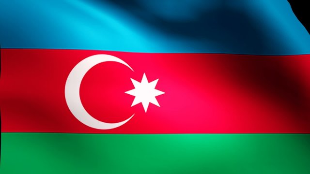 Azerbaijan flag loop