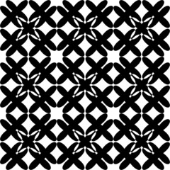 Black and white geometric seamless pattern, abstract background.