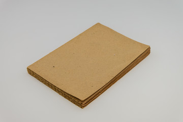 Blank old book isolated on white background with copy space