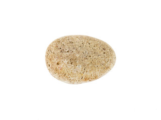 one stone isolated on a white background