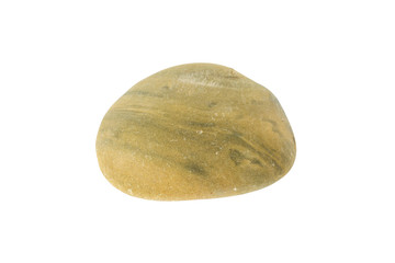 one stone isolated on a white background