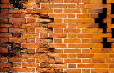 Fototapety  Stary mur z cegły jako tło