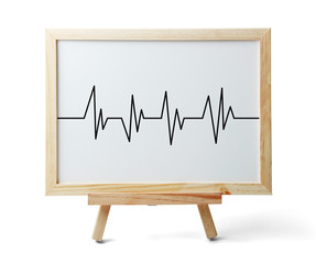 Whiteboard With Chart