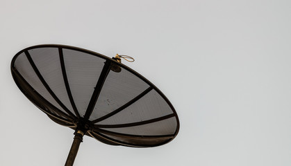 satellite dish isolated on white