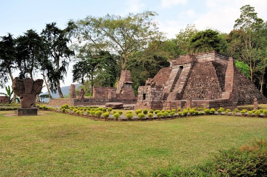 Candi Sukuh Hindu temple near Solokarta, Java, Indonesia
