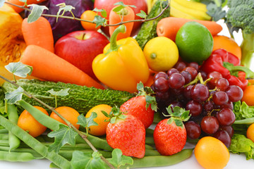新鮮な野菜と果物