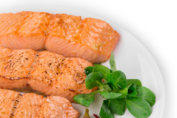 Grilled salmon