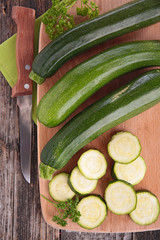 raw zucchini