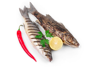 grilled seabass fish