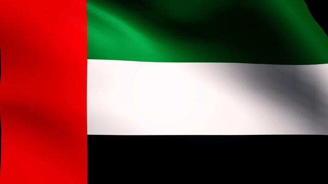 United Arab emirates flag loop