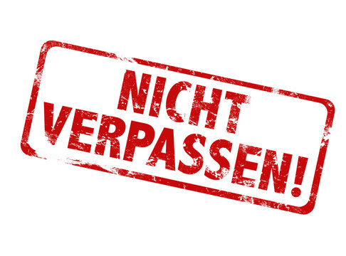 Grunge Stempel rot nicht verpassen