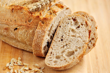 Close-up on traditional bread