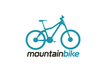 Mountain bike logo vector - 79135447
