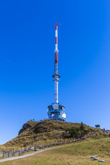 Obraz premium Television tower on top of Rigi Kulm
