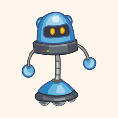 robot theme elements vector,eps