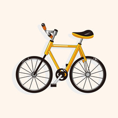 transportation bike theme elements vector,eps