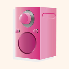 radio theme elements vector,eps