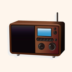 Obraz premium radio theme elements vector,eps
