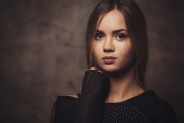 Fototapeta premium The girl with a confident look