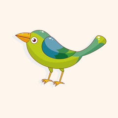bird cartoon theme elements vector,eps