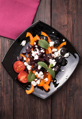 Beetroot salad with sweet pepper