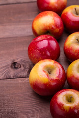 red ripe apples