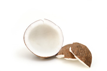 Coconut isolated on white background