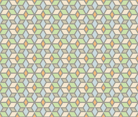 Mosaic Stars vector seamless pattern