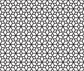 Mosaic Stars vector seamless pattern