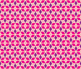 Mosaic Stars vector seamless pattern