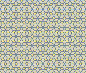 Mosaic Stars vector seamless pattern