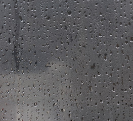 drops on the glass