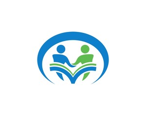 reading book logo template 4