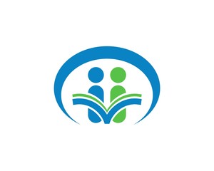 reading book logo template 3