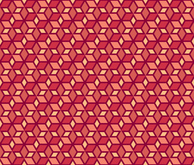 Mosaic Stars vector seamless pattern