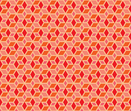 Mosaic Stars vector seamless pattern