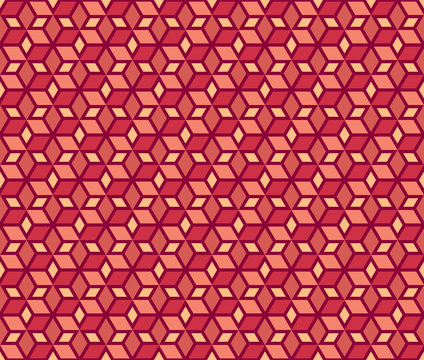 Mosaic Stars vector seamless pattern