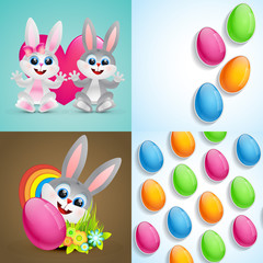 collection of easter backgroound