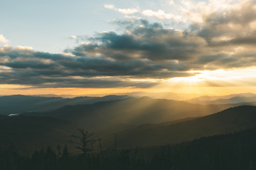 Sunset in the Great Smoky Mountains National Park