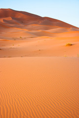 Sand Dunes in the Sahara Desert in Morocco