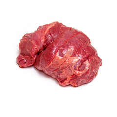 Beef Brisket meat on white background.